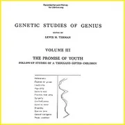 Cover of Genetic Studies of Genius, Volume III: The Promise Of Youth