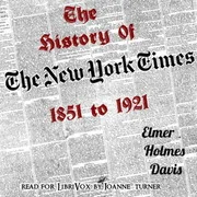 Cover of History of The New York Times, 1851-1921